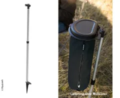 Flextrash Mülleimer Campstick, black, 75 bis 90cm