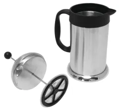French Press Kaffeebereiter Cafeterie silber 1,0 Liter, Edelstahl