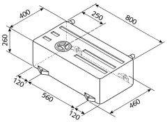 Frisch u. Abwassertank EV 1501 - 75 Liter
