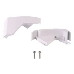 Frontblendenendkappen weiß TO 6300, Satz links und rechts -