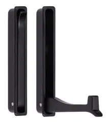 Garderoben-Klapphaken - Einfach - Schwarz matt