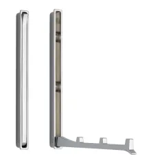 Garderoben-Klapphaken - Zweifach - Chrom glänzend