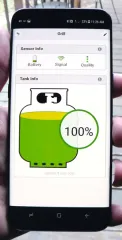 Gasflaschen-Füllstandsmesser mit Bluetooth Übertragen - Für 2 Gasflasche
