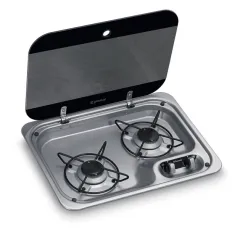 Gaskocher Dometic HBG 2335, 2-flammig mit Glasabdeckung