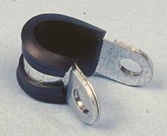 Gasrohrschelle Metall mit Gummieinlage 8mm, 5 St.