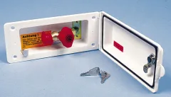 Gassicherungssteckdose weiß