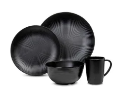 Geschirr-Set aus Melamin für 4 Personen - 16-teilig - Spülmaschinengeeignet