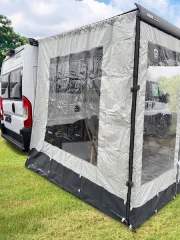 Girona - Wind-/Rainblocker - Seitenpanel, für Markisen-Auszug 250 cm, Befestigung mit Spannstangen