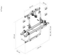 Heckträger Elite Van XT Ducato/Jumper/Crafter ab Bj.2007, Black