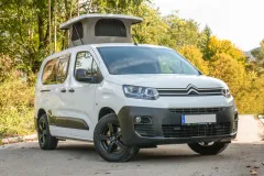 Hubdach Universal für Minicamper (z.B. Kangoo, Berlingo) Standard Weiß - 90° Mechanik