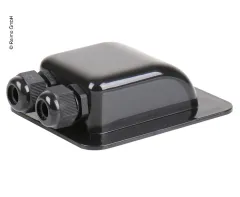 Kabeldurchführung schwarz, zweifach, PG13,5