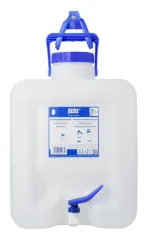 Kanister mit Absperrhahn13L H41xB30xT16cm +Wandlterung und Auslauf