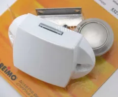 Karton Push Lock silber, einseitig, 50 Stück