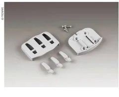 Klapphaken mit 3 ein-/ausklappbaren Haken, lichtgrau