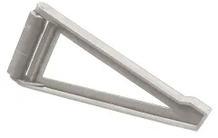 Klappkonsole; 190mm grau Kunststoff