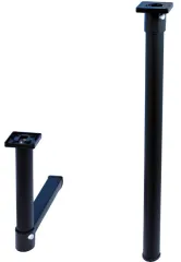 Klapptischfuß mittig klappbar - Schwarz