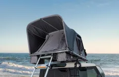 Klappzelt mit überdachtem Eingang