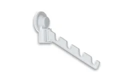 Kleiderbügelstange mit Saugnapf - Weiß