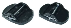 Kunststoff-Stützplatten für Caravans - 4er Set - Schwarz