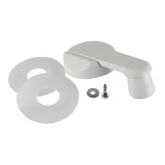 Kurbel mit Montageteil grau - grau, für Heki 1