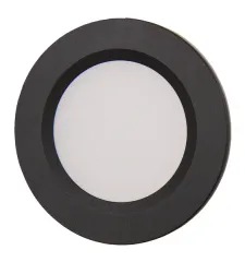 LED-Einbauspots mit zusätzlichem Distanzring zur Aufbaumontage - Matt schwarz