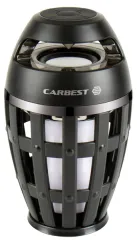 LED Fackel Leuchte mit Bluetooth Lautsprecher 9,8 x 14 x 9,8 cm