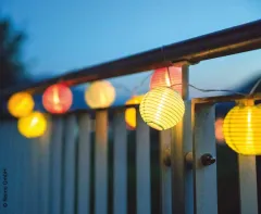 LED-Lichterkette inkl. Solarmodul + Akku