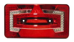 LED-Multifunktionsleuchte, 9-32V, rechts rot IP67 mit Dreiecksrückstrahler