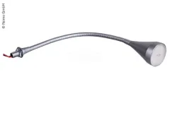 LED-Schwanenhalsleuchte silber