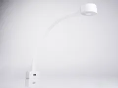 LED-Schwanenhalsleuchte weiß, silikon ummantelt, USB-Anschluss