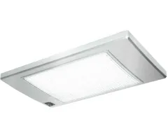 LED Strahler 12V, SlimLite silber, 185x110x12mm