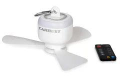 Leuchte mit Ventilator, mit Karabinerhaken, 8000mAh Lithium-Akku