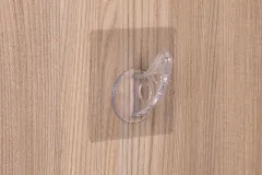 Magischer Bügelhaken, transp., bis max. 4,5kg, 10x10cm