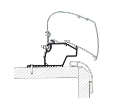 Markisen-Adapter für Markisenbreite 350 - 400 cm
