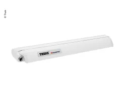 Markisen-Set 6300 4m Mystic Grau, Gehäuse weiß, Kappen: weiß