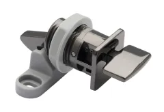 Möbel-Klappenschloss - Schwarzchrom glänzend