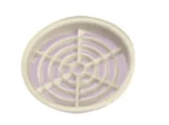 Möbellüftungsgitter 60 mm rund (creme)