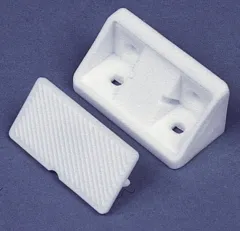 Möbelverbinder mit Kappe, weiß. 10 Stk. SB-verpackt