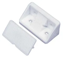 Möbelverbinder mit Kappe, weiß. Lose, unverpackte Ware