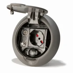 Multiplug-Einbausteckdosen - Schwarz matt