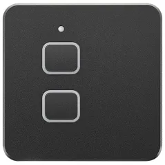 Nereide Lichtschalter 2S mit integrierter Dimmfunktion - Schwarz