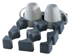 Purvario Glas-/Tassenhalter niedrig f. 6 Gläser,Tassen,etc.