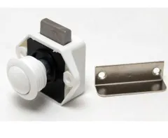 Push Lock Mini - Möbelschloß weiß