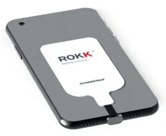 Qi-Ladeadapter zum kabellosen Laden von Geräten mit Micro USB-Anschluss