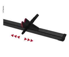 Rail Premium Fahrradschiene 139 cm, schwarz