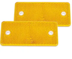 Reflektor gelb - rechteckig 94 x 44 mm