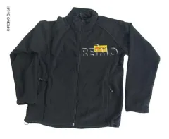 Reimo Herren Fleece-Jacke mit Firmenlogo auf Brusttasche und Rücken Gr.M