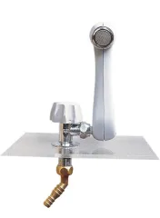 Robuster Auslaufhahn aus Messing mit Perlator