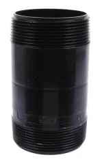 Rohr mit Außengewinde - 88 mm - Schwarz
