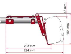 Roof Rail Kit Adapter F45Ti, F45Ti L, ZIP - Kastenwagen